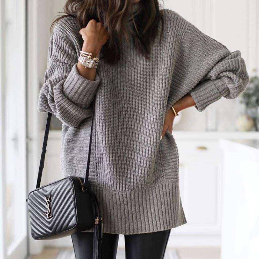 Free People Cocoa Sweater Grey XS